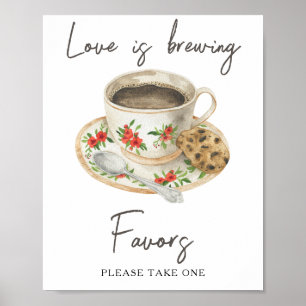 Koffie vrijgezellenfeest gunsten neem er een poster