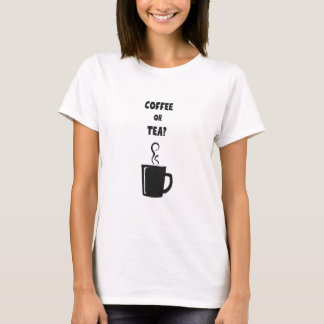 Koffie vs thee t-shirt