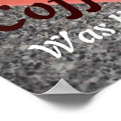 Koffie was er ooit. poster (Hoek)