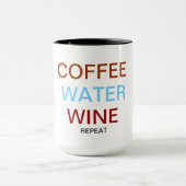 Koffie. water. wijn mok (Midden)