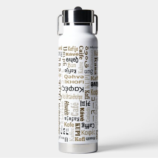 Koffie Waterfles (Voorkant)