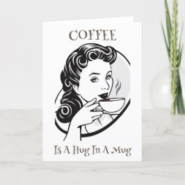 Koffie Wenskaart van Drinker Feestdagen Kaart