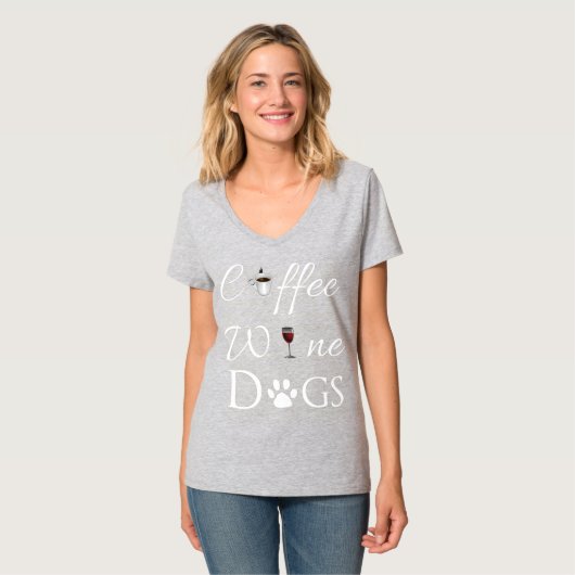Koffie Wine Dogs Tshirt (Voorkant volledig)