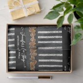 Koffie winkel bonen gestreept script typografie kr tissuepapier (Geschenk)