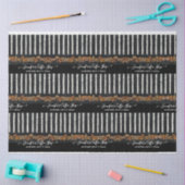 Koffie winkel bonen gestreept script typografie kr tissuepapier (Craft)