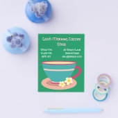 Koffie Winkelcafé-reclame Flyer (Enkel)