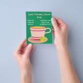 Koffie Winkelcafé-reclame Flyer (Hand)