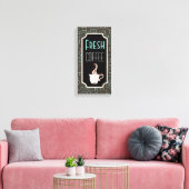 Koffie-winkelwand - Kunstbord Canvas Afdruk (Insitu (Woonkamer))