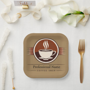 Koffie Zakelijk  café espresso shop Papieren Bordje