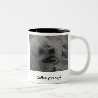 Koffie zeg je? tweekleurige koffiemok