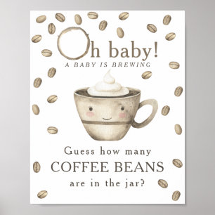 Koffie zetten - Hoeveel koffiebonen Poster