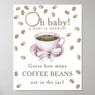 Koffie zetten - Hoeveel koffiebonen Poster