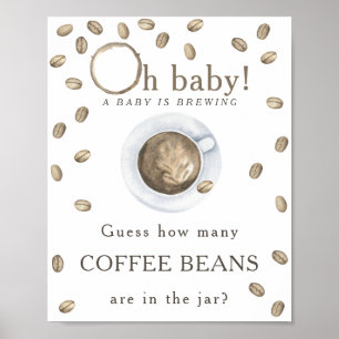 Koffie zetten - Hoeveel koffiebonen Poster