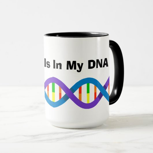 Koffie zit in mijn DNA-Mok Mok (Voorkant rechts)