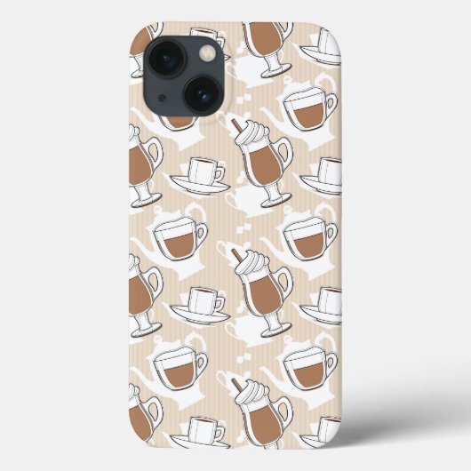 Koffie, zoet patroon Case-Mate iPhone case (Achterkant)