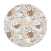 Koffie, zoet patroon snijplank (Voorkant)