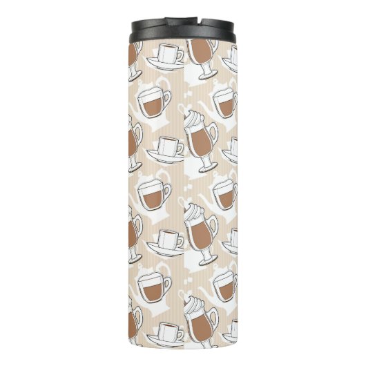 Koffie, zoet patroon thermosbeker (Achterkant)