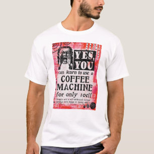 Koffieapparaat - Funny Vintage Ad T-shirt