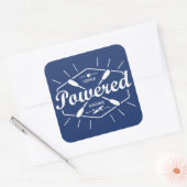 Koffieapparaat Kayak Vierkante Sticker (Envelop)