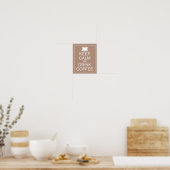 Koffieart Drinken en kalm afdrukken Poster (Keuken)