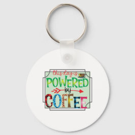 Koffieart met koffie 2 sleutelhanger