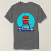 Koffieautomaat V60 Mok en beker T-shirt (Design voorkant)