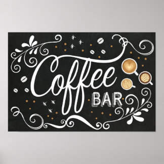 Koffiebalken Poster