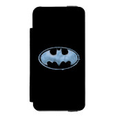 Koffiebalsymbool - blauw incipio iPhone portemonnee hoesje (Voorkant Agenda)