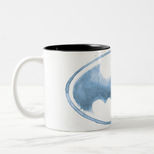 Koffiebalsymbool - blauw tweekleurige koffiemok