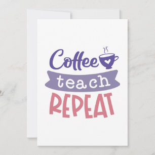 Koffieband herhalen bedankkaart