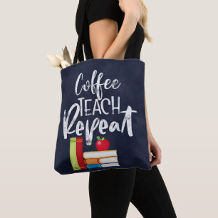 Koffieband herhalen draagtas