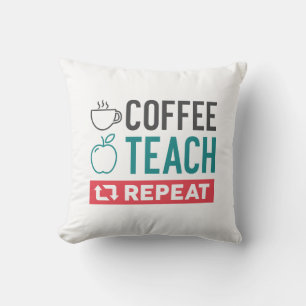 Koffieband herhalen kussen