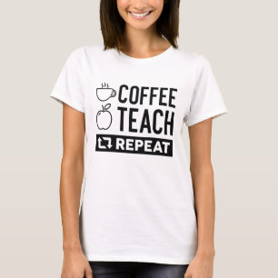 Koffieband herhalen t-shirt