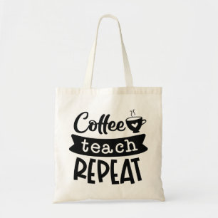 Koffieband herhalen tote bag