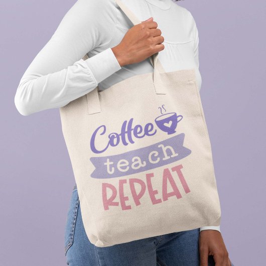 Koffieband herhalen tote bag