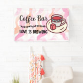 Koffiebar liefde bruist spandoek (Insitu)