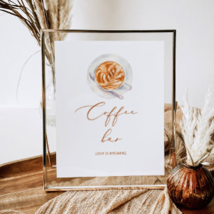 Koffiebar Love is brewing Poster