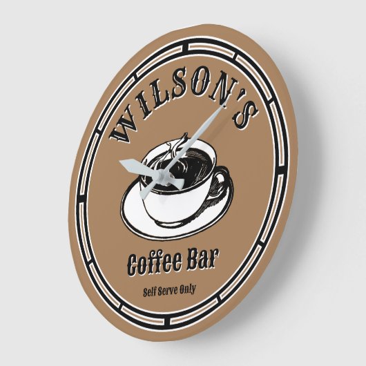  koffiebar Sjabloon Grote Klok (Hoek)
