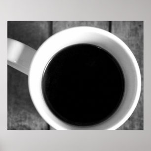 Koffiebeker 16 x 20 op een oude krat poster