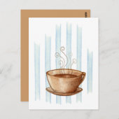 Koffiebeker Briefkaart (Voorkant / Achterkant)