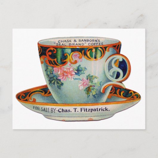  koffiebeker briefkaart (Voorkant)