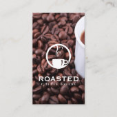 Koffiebeker en bonen visitekaartje (Voorkant)