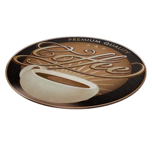 Koffiebeker- en koffiebeker snijplank (Hoek)