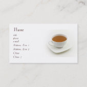 Koffiebeker en Visitekaartje van thee (Achterkant)