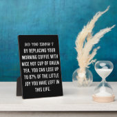 Koffiebeker - Funny Coffee Quote Fotoplaat (Zijkant)