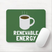 Koffiebeker hernieuwbare energie muismat (Met muis)