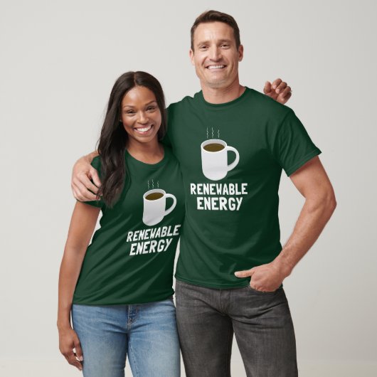 Koffiebeker hernieuwbare energie t-shirt (Unisex)