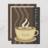 Koffiebeker kleine aangepaste uitnodiging