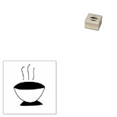 Koffiebeker loyaliteit ponskaart 	rubberstempel (Gestempeld)