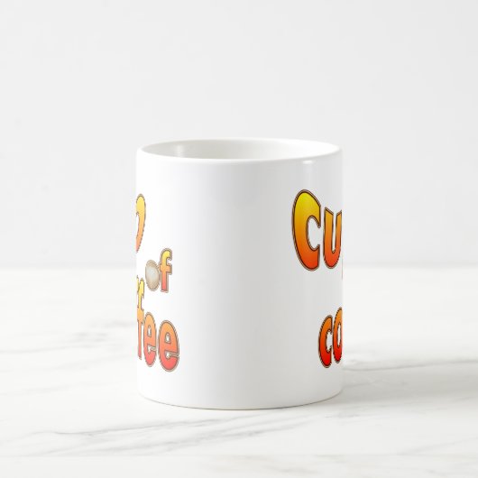 Koffiebeker met Mok van koffieschuim (Center)